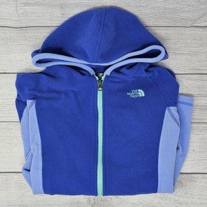 The North Face Girls‎ Full Zip Fleece Hoodie Jacket Size Large